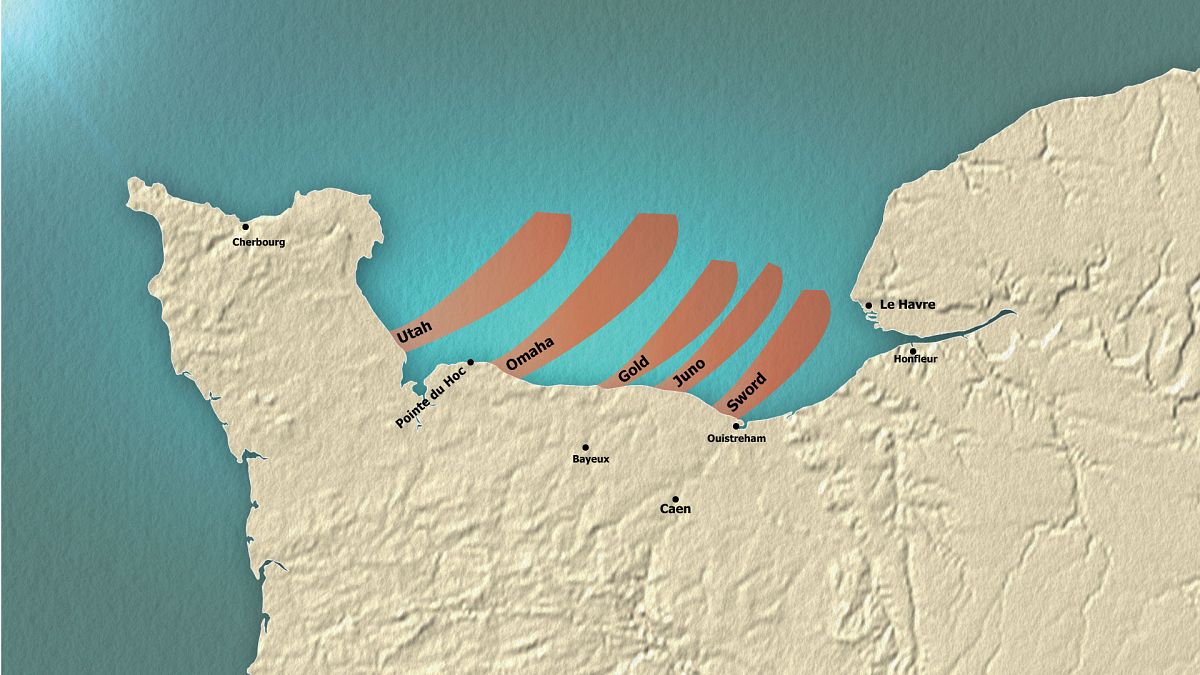 D-Day, la mappa interattiva: come è stato pianificato lo sbarco in Normandia