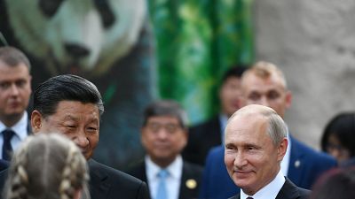 Xi Jinping e Vladimir Putin vão ao Jardim Zoológico