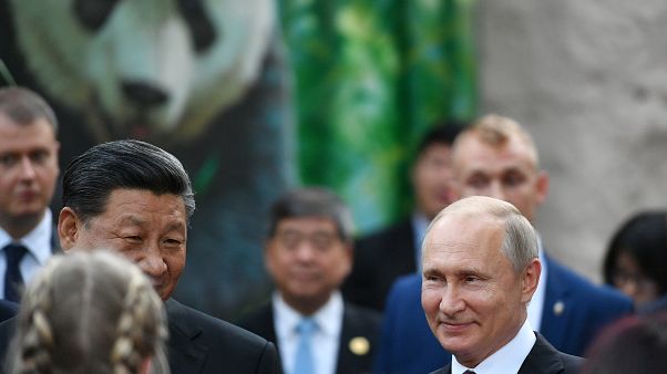 Xi Jinping e Vladimir Putin vão ao Jardim Zoológico Xi Jinping e Vladimir Putin vão ao Jardim Zoológico