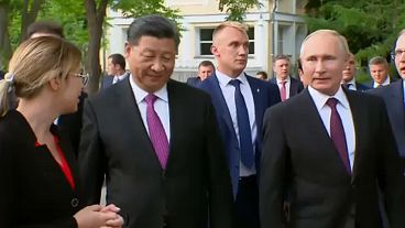 رئيس جمهوری چین دو پاندا به باغ وحش مسکو هدیه داد