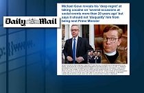 Il ministro Michael Gove si confessa: "Da giovane ho fatto uso di cocaina"