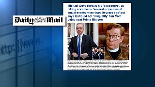 Michael Gove assume ter consumido cocaína