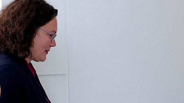 Andrea Nahles stepped down after the SPD performed badly in recent election Andrea Nahles stepped down after the SPD performed badly in recent election