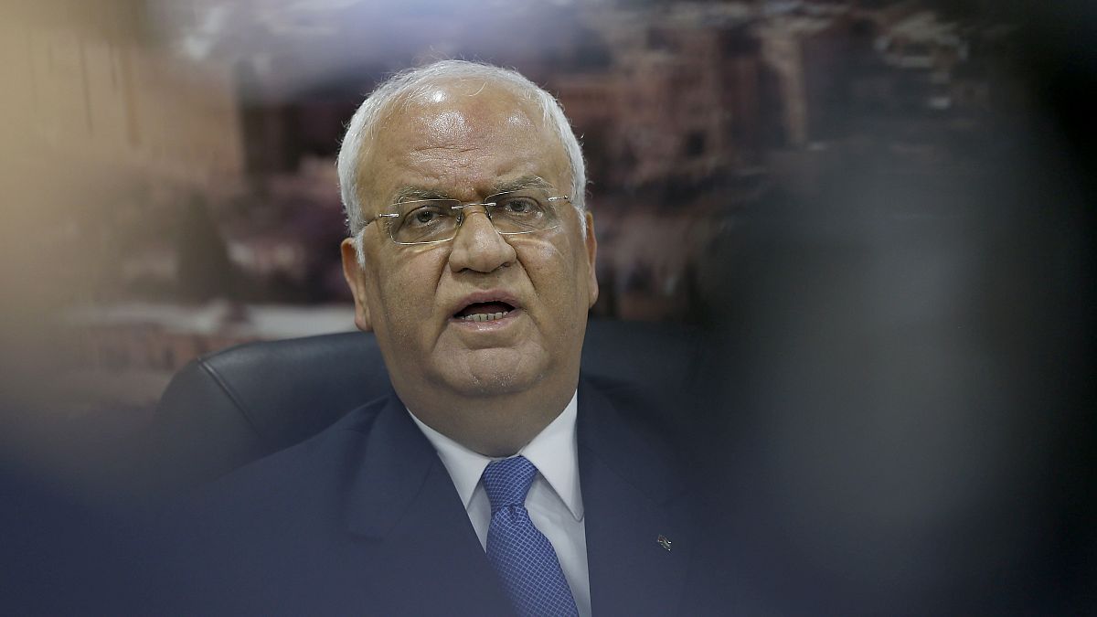 صائب عريقات أمين سر اللجنة التنفيذية لمنظمة التحرير الفلسطينية. حزيران/2018