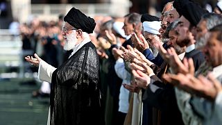 المرشد الاعلى للجمهوري الإسلامية في إيران علي خامنئي يوم عيد الفطر