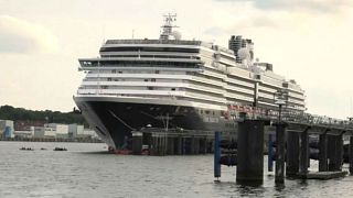 Climate activists block cruise ship from leaving German port