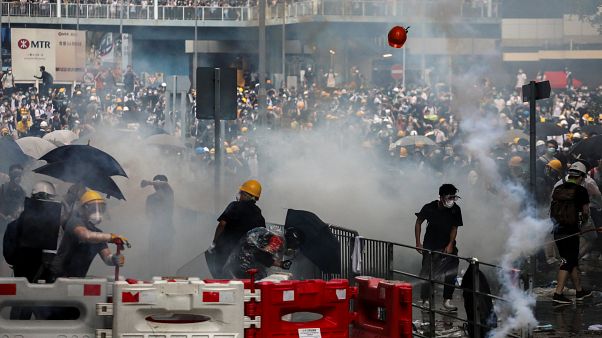 Hong Kong protests: 72 injured in violence, two in serious condition Hong Kong protests: 72 injured in violence, two in serious condition