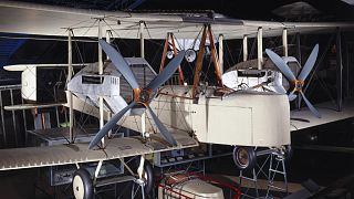 The Alcock and Brown's Vickers Vimy, preserved in the London Science Museum