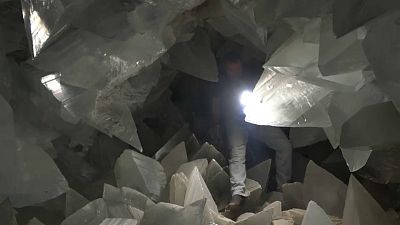 In der Kristallhöhle von Pulpi