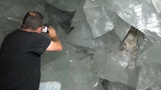 The geode lies beneath an abandoned silver mine in Andalucia