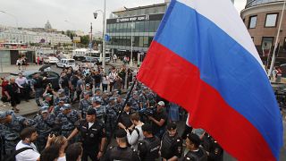 Несанкционированная акция в поддержку журналиста Ивана Голунова в Москве
