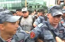 Centenas de detenções em protesto na Rússia