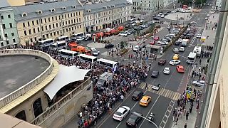 Hunderte Festnahmen bei Demo in Moskau