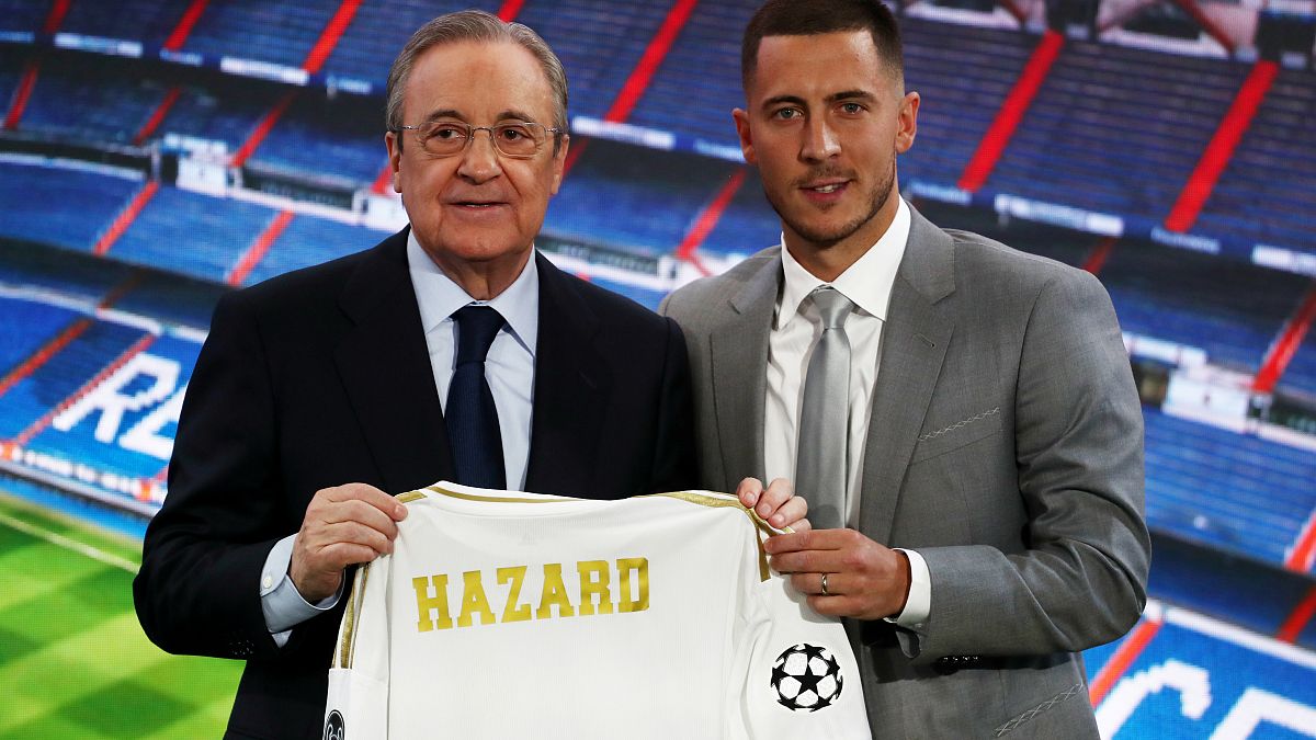 Belgian star Eden Hazard unveiled as Real Madrid player