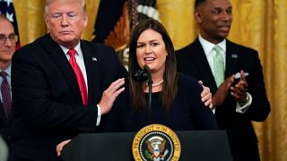 Trump announces WH press secretary Sarah Sanders will leave her job