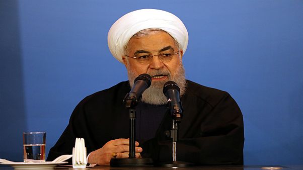 الرئيس الإيراني حسن روحاني الرئيس الإيراني حسن روحاني