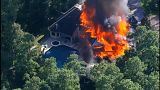 Two people injured as blaze ravages Texas mansion