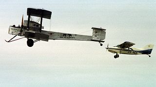 طائرة من نوع فيكرز فيمي التي عبرت الاطلسي من دون توقف 1919