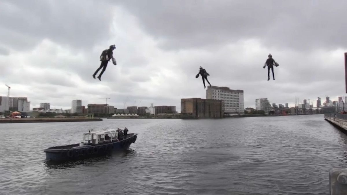 Flying high: New jet suits unveiled in London