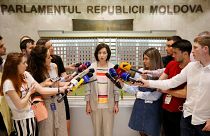Moldovan Prime Minister Maia Sandu on June 10, 2019.