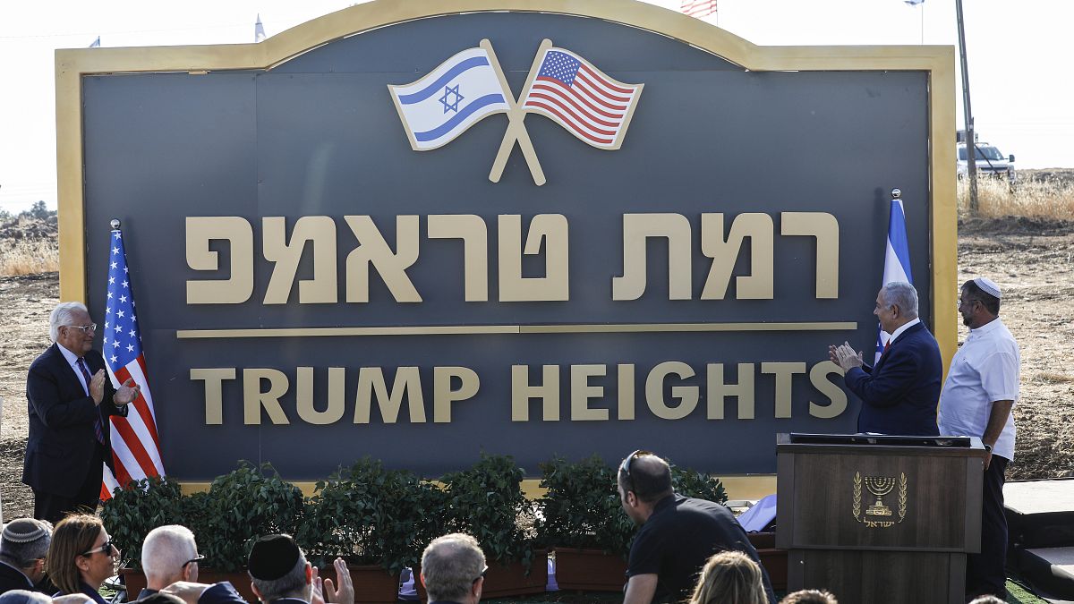 İsrail, Golan Tepeleri'ndeki yeni Yahudi yerleşim birimine 'Trump Tepeleri' adını verdi