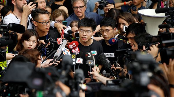 Hong Kong libera al líder de la Revolución de los Paraguas Hong Kong libera al líder de la Revolución de los Paraguas