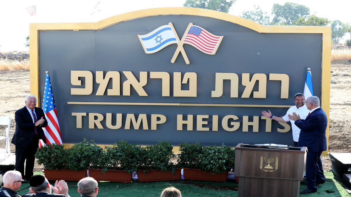بلندی‌های ترامپ؛ نام گذاری یکی از شهرکهای اسرائیل به نام رئیس جمهور آمریکا