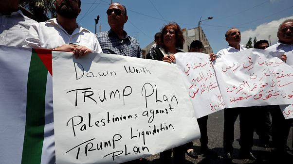 Filistinliler Trump'ın barış planına karşı Filistinliler Trump'ın barış planına karşı