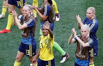 Sweden secured their place in the knockout stage after beating Thailand 5-1