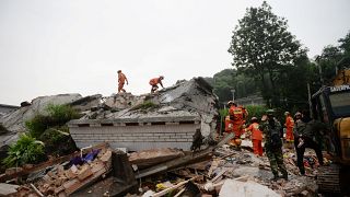 Разрушительное землетрясение в провинции Сычуань