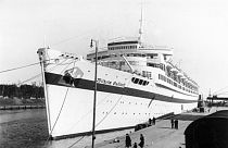 The MV Wilhelm Gustloff, then a hospital ship, in Gdansk on September 23, 1939.