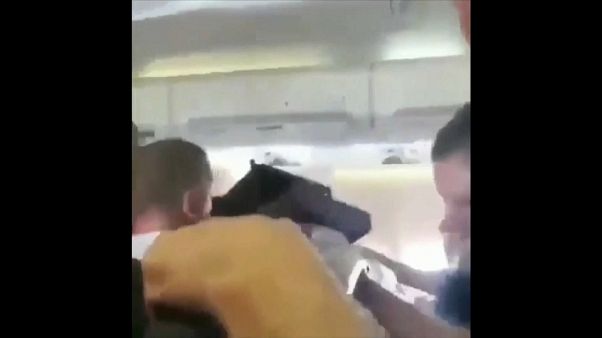 Turbulence captured on video by passenger on Kosovo-Switzerland flight Turbulence captured on video by passenger on Kosovo-Switzerland flight