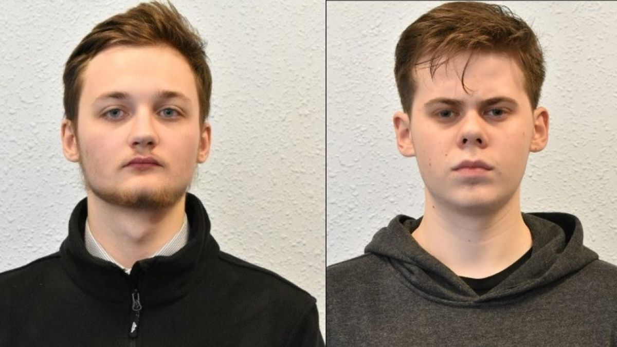 Michal Szewczuk (L) and Oskar Dunn-Koczorowski (R) were given prison sentences
