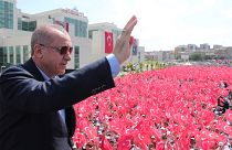 الرئيس التركي رجب طيب أردوغان في اسطنبول يوم الثلاثاء