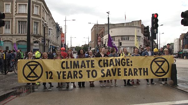 Des Londoniens bloquent la circulation pour dénoncer la pollution Des Londoniens bloquent la circulation pour dénoncer la pollution