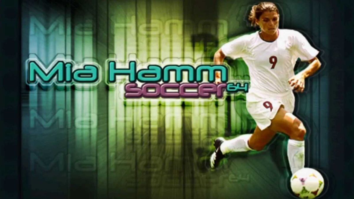 Capture d'écran du jeu Mia Hamm soccer sur Nintendo 64 en 2000 