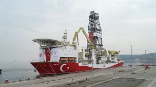 Yavuz sondaj gemisi, Kocaeli'nin Dilovası ilçesindeki bir limandan Akdenize yola çıktı