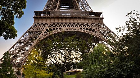 Eiffel tower, green space Paris