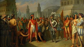 Obra: Prisión de Guatimocín, último emperador de Méjico de Carlos María Esquivel