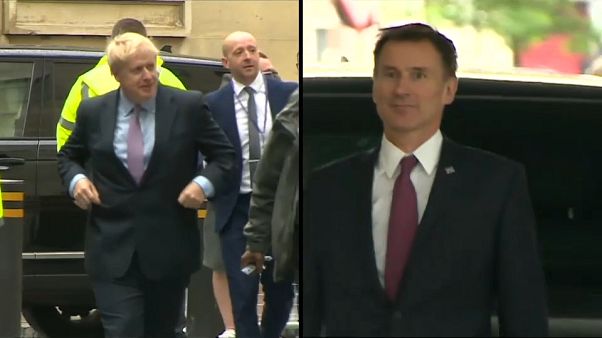 Boris Johnson et Jeremy Hunt, deux candidats à la succession de Theresa May Boris Johnson et Jeremy Hunt, deux candidats à la succession de Theresa May