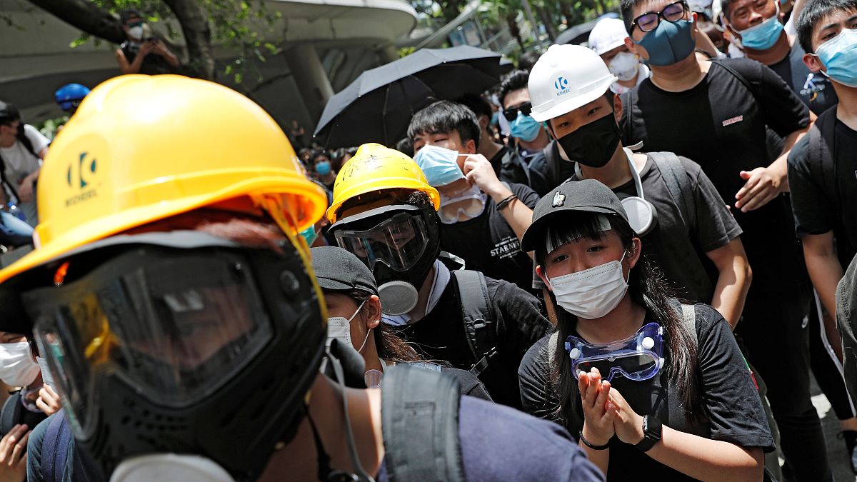 Demonstranten in Hongkong: „Lam muss weg“