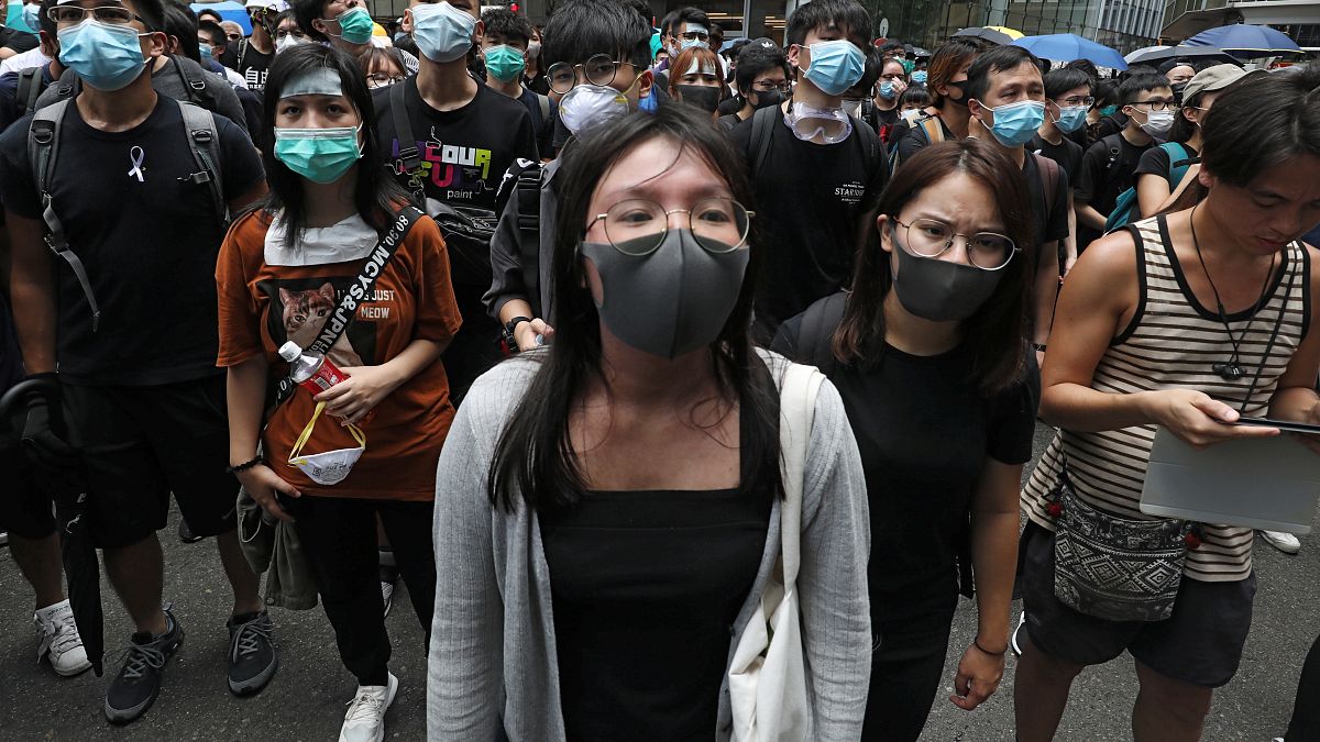 جانب من مظاهرات هونغ كونغ