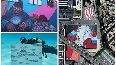 ویدئوهای بدون شرح هفته؛ از بزرگترین نقاشی خیابانی در پاریس تا نقاشی زیر آب