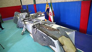 صورة نشرتها أمس وكالة تسنيم لمَا تقول طهران إنها أجزاء من الطائرة الأميركية التي تم إسقاطها