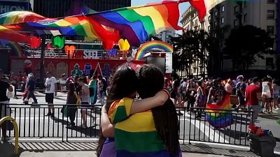 Sao Paulo celebrates gay pride with largest crowds yet