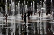 Cooling off in Nice.