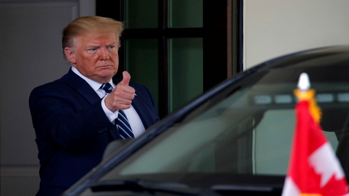 الرئيس الأمريكي دونالد ترامب في البيت الأبيض في واشنطن يوم 20 يونيو/حزيران 2019. تصوير: كارلوس باريا/رويترز.