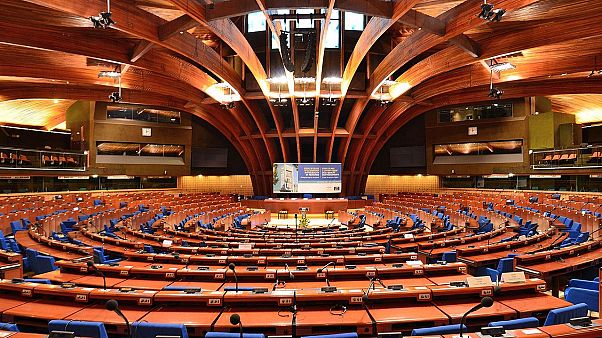 Plenary chamber of the Council of Europe's Palace of Europe in Strasbourg Plenary chamber of the Council of Europe's Palace of Europe in Strasbourg