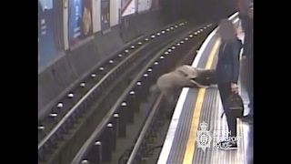 Sir Robert Malpas fell onto the tracks as a train approached