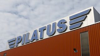 شعار شركة بيلاتوس لصناعة الطائرات - رويترز